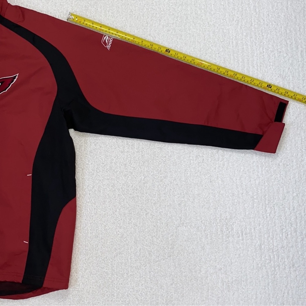 NFL Field Reebok Arizona Cardinals Football League Red & Black Full Zip Jacket 🏈 - Picture 12 of 15